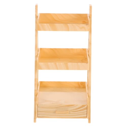 FRCOLOR Miniatur Display Regal für Puppenhaus Figuren Aufbewahrung Realistisches Blumenregal Modell Kompakte für Dekorative und Platzsparende Nutzung im Puppenhaus Zubehör von FRCOLOR