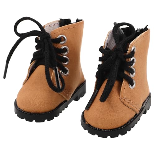 FRCOLOR Miniatur Doll Boots für Bjd Puppen Leichte Puppenschuhe mit Kunstvoller Langlebig und Vielseitig für Puppenhaus Dekoration und Sammler FRCOLOR Miniatur Doll Boots für Bjd Puppen Leichte Puppenschuhe mit Kunstvoller Langlebig und Vielseitig für Puppenhaus Dekoration und Sammler von FRCOLOR