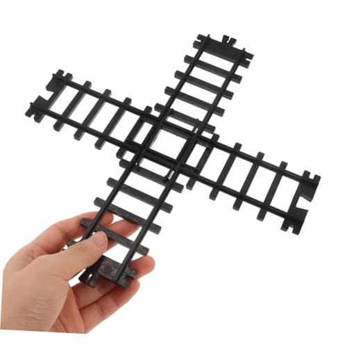 FRCOLOR Miniatur Eisenbahn Schienenset Kunststoff DIY Zusammenbau für Motorische und Räumliche Vorstellungskraft Micro Landschaft Zug Dekoration Geeignet für Spieltisch und Mini Haus von FRCOLOR