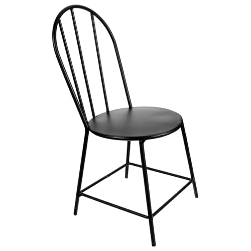 FRCOLOR Miniatur Eisenstuhl Puppenhaus Möbel Dekoration Schwarz Stabile Verarbeitung Schmuck für Wohnzimmer Schlafzimmer Schreibtisch Accessoire von FRCOLOR