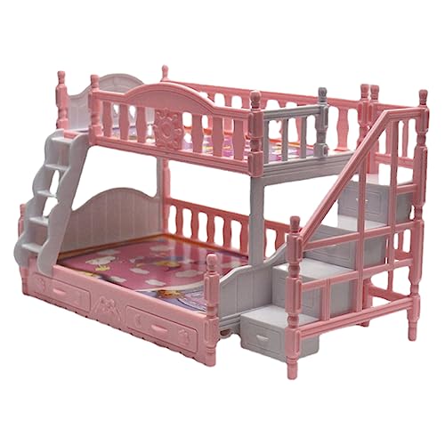 FRCOLOR Miniatur Etagenbett für Puppenhaus Doppelstockbett für Mini Haus und Kreatives als Puppenmöbel und Fotografie Requisiten FRCOLOR Miniatur Etagenbett für Puppenhaus Doppelstockbett für Mini Haus und Kreatives als Puppenmöbel und Fotografie Requisiten von FRCOLOR