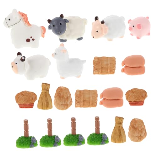 FRCOLOR Miniatur Farmtiere Set Kleine Figuren mit Heuballen für Mikro Landschaften Geeignet für Märchengärten Puppenhäuser und DIY Projekte Fördert Kreativität und Motorische Fähigkeiten FRCOLOR Miniatur Farmtiere Set Kleine Figuren mit Heuballen für Mikro Landschaften Geeignet für Märchengärten Puppenhäuser und DIY Projekte Fördert Kreativität und Motorische Fähigkeiten von FRCOLOR