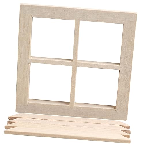 FRCOLOR Miniatur Fenster für DIY Puppenhaus Holz Blank Fenster für Kinderzimmer Kreativität und Sozialer Interaktion FRCOLOR Miniatur Fenster für DIY Puppenhaus Holz Blank Fenster für Kinderzimmer Kreativität und Sozialer Interaktion von FRCOLOR