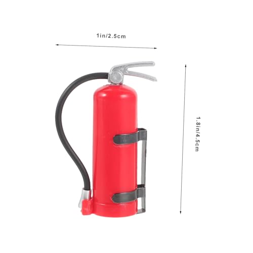 FRCOLOR Miniatur Feuerlöscher Dekoration Teilig mit Aufklebern Realistische Mini Auto Zubehör für Rc Kletterwagen für DIY Miniatur Szene und Modellbau Fans von FRCOLOR
