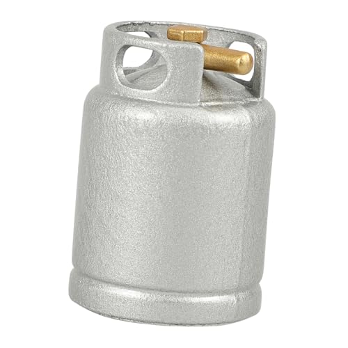 FRCOLOR Miniatur Gaskessel für Puppenhäuser Elegantes Küchenzubehör für Mini Küchen Silberner Gaszylinder Realistisches Design für Kreative Miniatur Dekoration von FRCOLOR