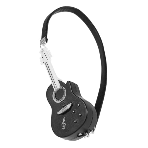 FRCOLOR Miniatur Gitarrenmodell Puppenhaus Deko Kreative Mini Gitarre aus Leicht Tragbar Musikinstrument Nachbildung für Puppenzubehör und Schreibtischdekoration von FRCOLOR