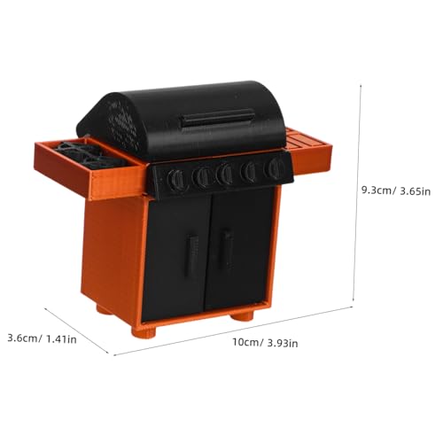 FRCOLOR Miniatur Grill Modell für Puppenhaus Outdoor Camping Detailliertes BBQ Zubehör Langlebiges mit Realistischem Design von FRCOLOR
