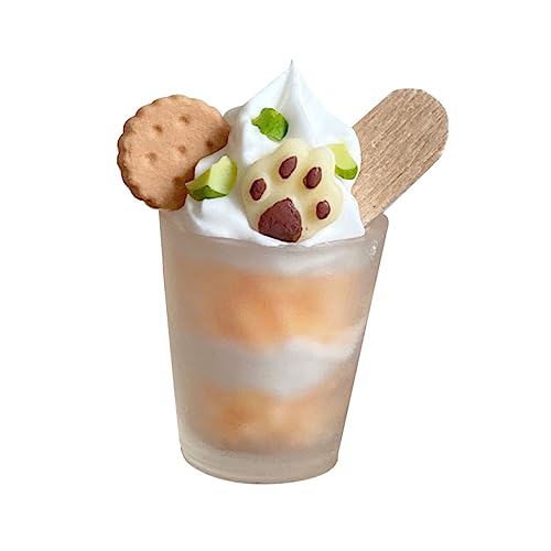 FRCOLOR Miniatur Harz Eiscreme Modell Mini Haus Dekoration Puppenhaus Zubehör Kleine Realistische Miniatur EIS für Landschaft und Fotorequisite von FRCOLOR