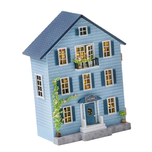 FRCOLOR Miniatur Holz Puppenhaus Bausatz mit Möbeln DIY Miniatur Haus Modell Stabiles Holz Set Tragbar für Erwachsene Kreatives Weihnachtsdekor Detailliertes Miniaturgebäude FRCOLOR Miniatur Holz Puppenhaus Bausatz mit Möbeln DIY Miniatur Haus Modell Stabiles Holz Set Tragbar für Erwachsene Kreatives Weihnachtsdekor Detailliertes Miniaturgebäude von FRCOLOR