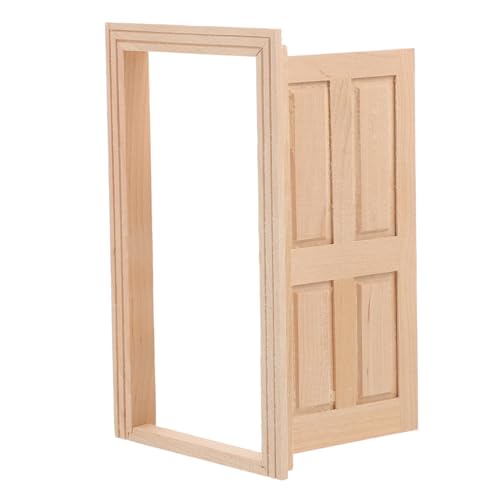 FRCOLOR Miniatur Holz Tür Modell DIY Zubehör für Puppenhaus Möbel Dekoration Unbemalt für Miniaturhaus Basteln FRCOLOR Miniatur Holz Tür Modell DIY Zubehör für Puppenhaus Möbel Dekoration Unbemalt für Miniaturhaus Basteln von FRCOLOR