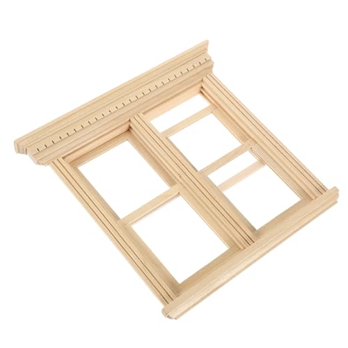 FRCOLOR Miniatur Holzfenster Modell Unbemalt Detailreiche Puppenhaus Dekoration DIY Fensterrahmen für Miniaturmöbel Kleines Holzfenster für Puppenhaus Zubehör Kreatives Bastelset FRCOLOR Miniatur Holzfenster Modell Unbemalt Detailreiche Puppenhaus Dekoration DIY Fensterrahmen für Miniaturmöbel Kleines Holzfenster für Puppenhaus Zubehör Kreatives Bastelset von FRCOLOR