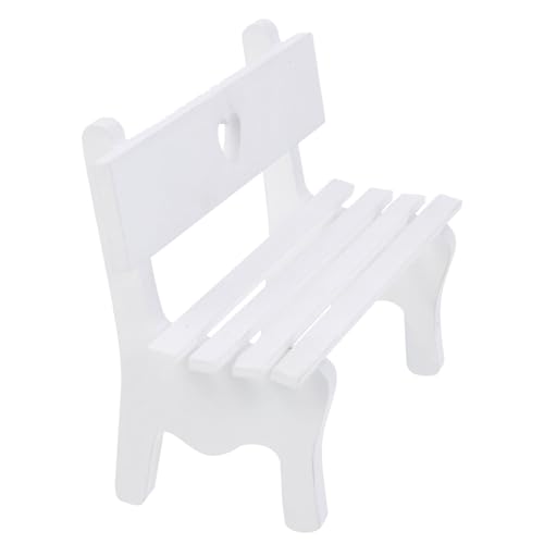 FRCOLOR Miniatur Holzstuhl für Puppenhaus Elegante Weiße Deko Bank für DIY Mini Häuser und Miniaturszenen Kinderfreundlich Perfektes Puppenhaus Zubehör FRCOLOR Miniatur Holzstuhl für Puppenhaus Elegante Weiße Deko Bank für DIY Mini Häuser und Miniaturszenen Kinderfreundlich Perfektes Puppenhaus Zubehör von FRCOLOR