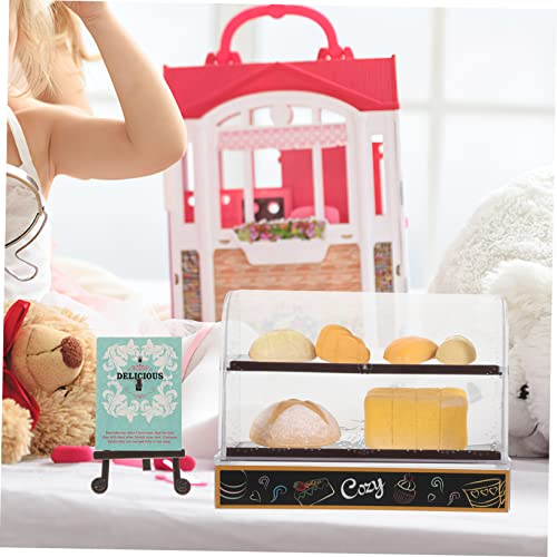 FRCOLOR Miniatur Kuchenständer aus Kunststoff Stabiles Miniatur Bäckereimöbel Dekoratives Puppenhauszubehör Langlebig und Platzsparend für Miniaturlandschaften und Kleine Hausdekorationen von FRCOLOR