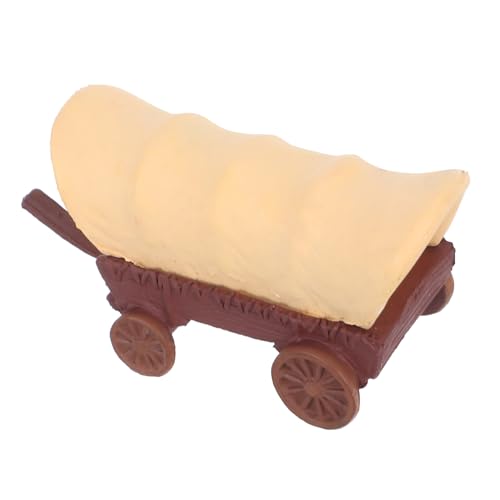 FRCOLOR Miniatur Kutsche Modell aus Kunststoff Langlebige Mini Wagen Dekoration für Puppenhaus Gartenszene und Tischdisplay Vintage und Fotorequisiten für Festlichkeiten von FRCOLOR