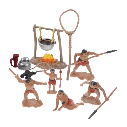 FRCOLOR Miniatur Primitive Männer Figuren Detailreiche Kunststoff Deko Robust Langlebig für Bonsai Sandtisch Camping Zubehör Geschenkidee für Sammler FRCOLOR Miniatur Primitive Männer Figuren Detailreiche Kunststoff Deko Robust Langlebig für Bonsai Sandtisch Camping Zubehör Geschenkidee für Sammler von FRCOLOR