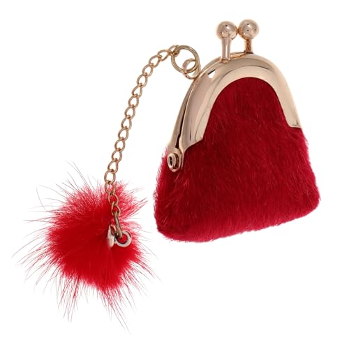 FRCOLOR Miniatur Puppenhandtasche Weiche Schmucktasche für Puppen für Rollenspiele und Puppenhaus Dekoration Für Puppenliebhaber Alters und Funktional Rote Plüschvariante FRCOLOR Miniatur Puppenhandtasche Weiche Schmucktasche für Puppen für Rollenspiele und Puppenhaus Dekoration Für Puppenliebhaber Alters und Funktional Rote Plüschvariante von FRCOLOR