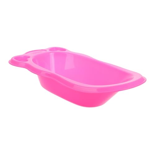 FRCOLOR Miniatur Puppenhaus Badewanne Kunststoff Klein Leicht Tragbar mit Niedlichem Design für Badspielzeug Puppen Zubehör für Fantasievolles Rollenspiel von FRCOLOR