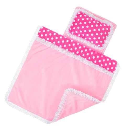 FRCOLOR Miniatur Puppenhaus Bettwäsche Teiliges Weiches Puppenzubehör mit Decke Kissen Matratze Realistische Puppenhaus Schlafzimmer Accessoires für Kleine Figuren FRCOLOR Miniatur Puppenhaus Bettwäsche Teiliges Weiches Puppenzubehör mit Decke Kissen Matratze Realistische Puppenhaus Schlafzimmer Accessoires für Kleine Figuren von FRCOLOR