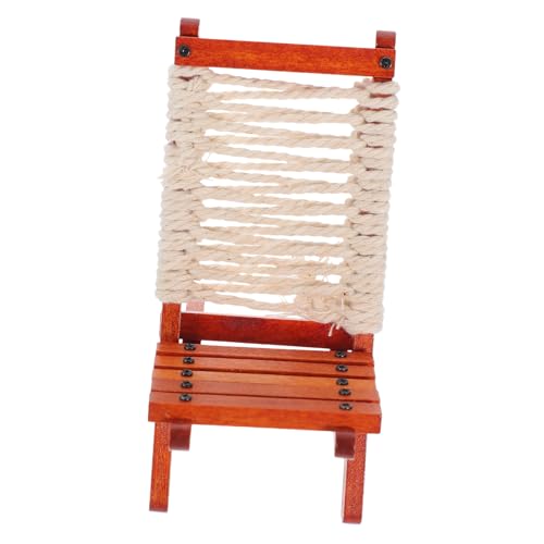 FRCOLOR Miniatur Puppenhaus Gartenstuhl aus Holz Klappbarer Outdoor Liegestuhl mit Rückenlehne Handgefertigtes Mini Lounge Modell Dekorativ und Praktisch für Realistische Szene FRCOLOR Miniatur Puppenhaus Gartenstuhl aus Holz Klappbarer Outdoor Liegestuhl mit Rückenlehne Handgefertigtes Mini Lounge Modell Dekorativ und Praktisch für Realistische Szene von FRCOLOR