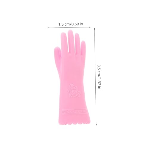 FRCOLOR Miniatur Puppenhaus Handschuhe Miniatur Deko Mini Reinigungshandschuhe für Puppenhaus DIY und Puppen Realistische Zubehör für Spiel Geburtstagsgeschenk von FRCOLOR