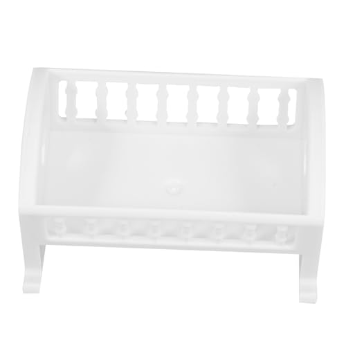 FRCOLOR Miniatur Puppenhaus Möbel Weiße Mini Krippe Modell Realistische Schlafzimmer Szene Dekoratives für Puppenhaus Landschaft Klassische Kleine Kinderzimmer Ausstattung von FRCOLOR