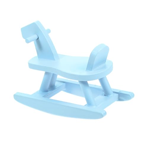 FRCOLOR Miniatur Puppenhaus Schaukelpferd aus Holz Kleines Vintage Möbel Accessoire Dekoratives Miniaturmöbel für Puppenhaus Landschaft Kreatives Mini Schaukelpferd Modell Blau FRCOLOR Miniatur Puppenhaus Schaukelpferd aus Holz Kleines Vintage Möbel Accessoire Dekoratives Miniaturmöbel für Puppenhaus Landschaft Kreatives Mini Schaukelpferd Modell Blau von FRCOLOR