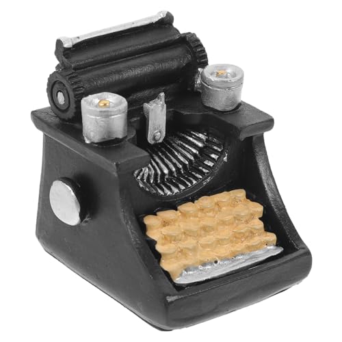 FRCOLOR Miniatur Retro Schreibmaschine aus Harz Puppenhaus Zubehör Miniatur Dekoration für DIY Basteln Fotohintergrund und Wohnkultur Kompakte mit Filigranen Details FRCOLOR Miniatur Retro Schreibmaschine aus Harz Puppenhaus Zubehör Miniatur Dekoration für DIY Basteln Fotohintergrund und Wohnkultur Kompakte mit Filigranen Details von FRCOLOR