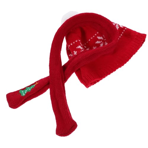 FRCOLOR Miniatur Schneemann Mütze und Schal Weiches Gestricktes Winter-Accessoire für Puppen Dekoratives Weihnachts-doll Zubehör Flexibles DIY Bastelset für Christbaumschmuck von FRCOLOR