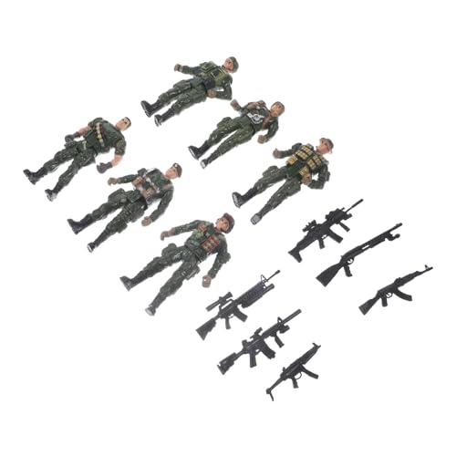 FRCOLOR Miniatur Soldat Figuren Teilig Militärische Spielfiguren Militärgrün Sammler Deko für Sandtisch Bücherregal FRCOLOR Miniatur Soldat Figuren Teilig Militärische Spielfiguren Militärgrün Sammler Deko für Sandtisch Bücherregal von FRCOLOR