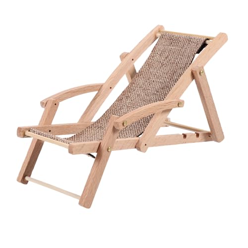 FRCOLOR Miniatur Strandliegestuhl Modell Puppenhaus Deko Stabile Miniatur Liege Handliche Strandstuhl Nachbildung für Puppenhaus Garten und Basteldekoration Hellbraun FRCOLOR Miniatur Strandliegestuhl Modell Puppenhaus Deko Stabile Miniatur Liege Handliche Strandstuhl Nachbildung für Puppenhaus Garten und Basteldekoration Hellbraun von FRCOLOR