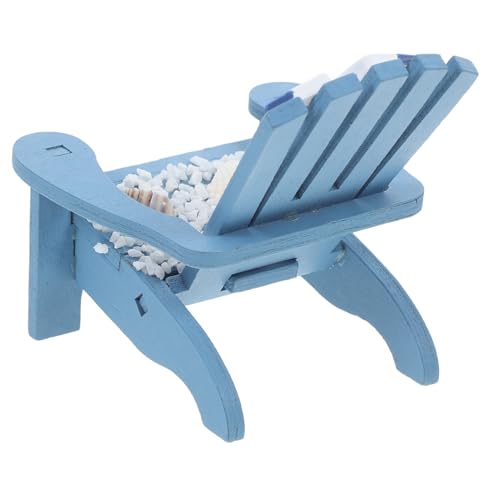 FRCOLOR Miniatur Strandstuhl aus Robustem Detailgetreues Puppenhaus Zubehör Kompakte Dekoration für Schreibtisch und Regal Blaues Meerjungfrau-Design Geschenk für Sammler FRCOLOR Miniatur Strandstuhl aus Robustem Detailgetreues Puppenhaus Zubehör Kompakte Dekoration für Schreibtisch und Regal Blaues Meerjungfrau-Design Geschenk für Sammler von FRCOLOR