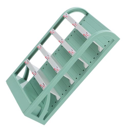 FRCOLOR Miniatur Supermarktregal für Puppenhaus Mehrschichtiges Displaymöbel für Lebensmittel und Realistische Aufbewahrungslösung für Ergänzung für Puppenhaus Szenarien von FRCOLOR