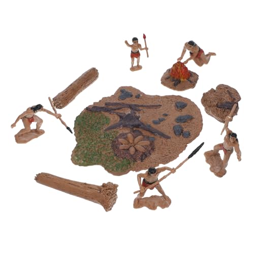FRCOLOR Miniatur Urmensch Figuren Kunststoff Modell für Puppenhaus Garten und Landschaftsdekoration Detailreiche Primitive Menschen als DIY Mini Szene Requisite für Sammler FRCOLOR Miniatur Urmensch Figuren Kunststoff Modell für Puppenhaus Garten und Landschaftsdekoration Detailreiche Primitive Menschen als DIY Mini Szene Requisite für Sammler von FRCOLOR