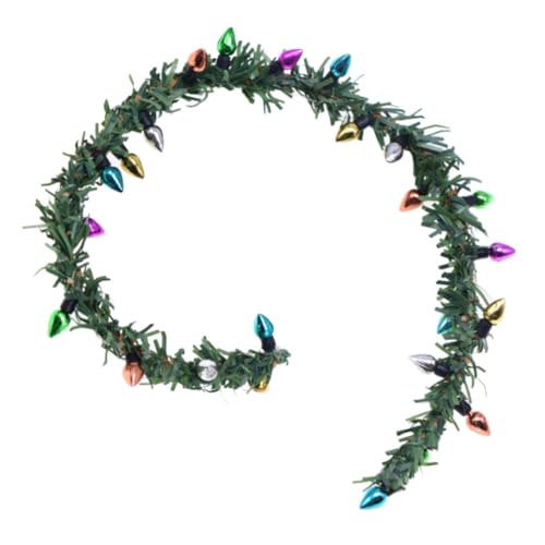 FRCOLOR Miniatur Weihnachtskranz mit Lichterkette Geflochtenes Puppenhaus Dekoaccessoire Detailreiche Miniatur für Halloween und Weihnachtsdekoration Langlebig und für Puppenhaus FRCOLOR Miniatur Weihnachtskranz mit Lichterkette Geflochtenes Puppenhaus Dekoaccessoire Detailreiche Miniatur für Halloween und Weihnachtsdekoration Langlebig und für Puppenhaus von FRCOLOR