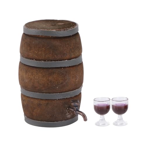 FRCOLOR Miniatur Wein Eimer Wasserhahn Gläser Handgefertigte Mini Deko für Puppenhaus Sammler DIY Modelle und Szenengestaltung FRCOLOR Miniatur Wein Eimer Wasserhahn Gläser Handgefertigte Mini Deko für Puppenhaus Sammler DIY Modelle und Szenengestaltung von FRCOLOR