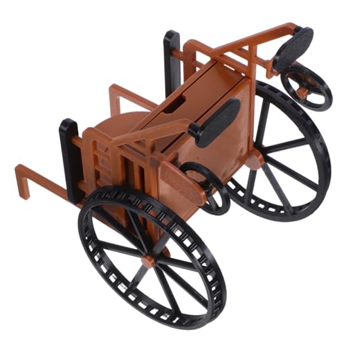 FRCOLOR Miniatur-rollstuhlpuppen, Funktionierendes Rollstuhlspielzeug, Detailliertes Medizinisches Modell, Puppenhausmöbelzubehör Für Bjd-Puppen, Rollenspielsammler von FRCOLOR
