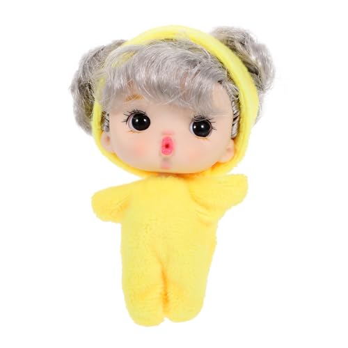 FRCOLOR Miniaturpuppe für Mädchen Süße Realistische Puppe Leuchtendem Gelb für für Freunde und Familie von FRCOLOR