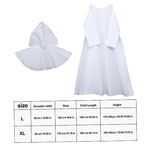 FRCOLOR Mittelalterliche Priester Robe mit Kapuze Renaissance Gewand für Herren und Damen Halloween Cosplay Kostüm Umhang Vielseitig für Party Performance und Festival Geeignet FRCOLOR Mittelalterliche Priester Robe mit Kapuze Renaissance Gewand für Herren und Damen Halloween Cosplay Kostüm Umhang Vielseitig für Party Performance und Festival Geeignet von FRCOLOR