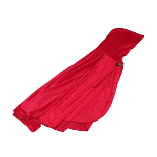 FRCOLOR Mittelalterlicher Kapuzenumhang Burgundrot für Damen und Herren Renaissance Cosplay Umhang für Halloween Party und Bühnenauftritte Vielseitiger Samt Umhang für LARP und Historische FRCOLOR Mittelalterlicher Kapuzenumhang Burgundrot für Damen und Herren Renaissance Cosplay Umhang für Halloween Party und Bühnenauftritte Vielseitiger Samt Umhang für LARP und Historische von FRCOLOR