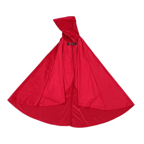 FRCOLOR Mittelalterlicher Renaissance Umhang mit Kapuze Unisex Kostüm für Halloween Party Bühnenauftritte Film und Cosplay Weicher Spandex Vielseitig Einsetzbarer Kapuzenmantel Weinrot FRCOLOR Mittelalterlicher Renaissance Umhang mit Kapuze Unisex Kostüm für Halloween Party Bühnenauftritte Film und Cosplay Weicher Spandex Vielseitig Einsetzbarer Kapuzenmantel Weinrot von FRCOLOR