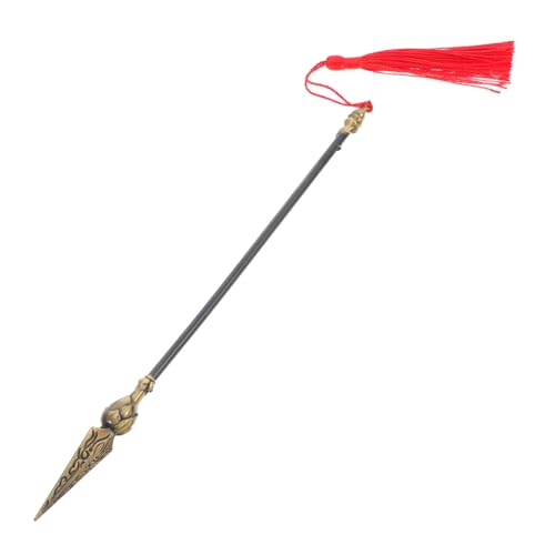 FRCOLOR Modell Cosplay Zubehör Cosplay Feuerlanze Cosplay Feuerlanze Tragbares Feuerlanze Cosplay Requisiten Zinklegierung Schwarz von FRCOLOR