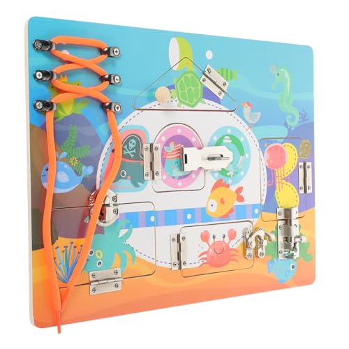 FRCOLOR Montessori Busy Board aus Sicherem Holz Interaktives Lernspielzeug für Kleinkinder Jahre Fördert Feinmotorik und Eltern Junge Mädchen Bindung Bunte Motoriktafel für Jungen und FRCOLOR Montessori Busy Board aus Sicherem Holz Interaktives Lernspielzeug für Kleinkinder Jahre Fördert Feinmotorik und Eltern Junge Mädchen Bindung Bunte Motoriktafel für Jungen und von FRCOLOR