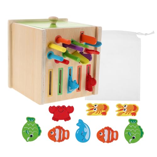 FRCOLOR Montessori Holz Steckspiel Farberkennung und Formsortierung Lernspielzeug für Ab Jahren Robuste Holzausführung Fördert Feinmotorik und Kognitive Entwicklung Pädagogisches Puzzle von FRCOLOR
