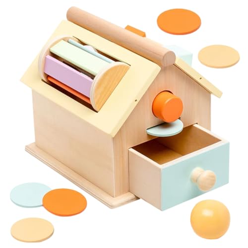 FRCOLOR Montessori Lernspielzeug Holz Münzbox für Kleinkinder Jahre Feinmotorik Farbenerkennung Kompaktes Sensorisches Pädagogisch Spaß FRCOLOR Montessori Lernspielzeug Holz Münzbox für Kleinkinder Jahre Feinmotorik Farbenerkennung Kompaktes Sensorisches Pädagogisch Spaß von FRCOLOR