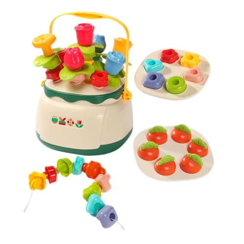 FRCOLOR Montessori Lernspielzeug für Blumen Steckspiel Feinmotorik Vorschule Konzentration und Entwicklungsspielzeug von FRCOLOR