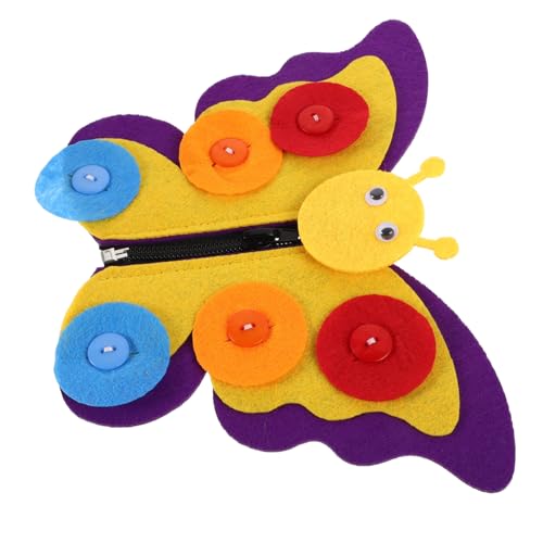 FRCOLOR Montessori Stoffspielzeug mit Abnehmbaren Knöpfen und Reißverschlüssen Motorisches Lernspiel für Kleinkinder Fördert Feinmotorik Geduld und Konzentration Tragbares DIY Kreativset FRCOLOR Montessori Stoffspielzeug mit Abnehmbaren Knöpfen und Reißverschlüssen Motorisches Lernspiel für Kleinkinder Fördert Feinmotorik Geduld und Konzentration Tragbares DIY Kreativset von FRCOLOR