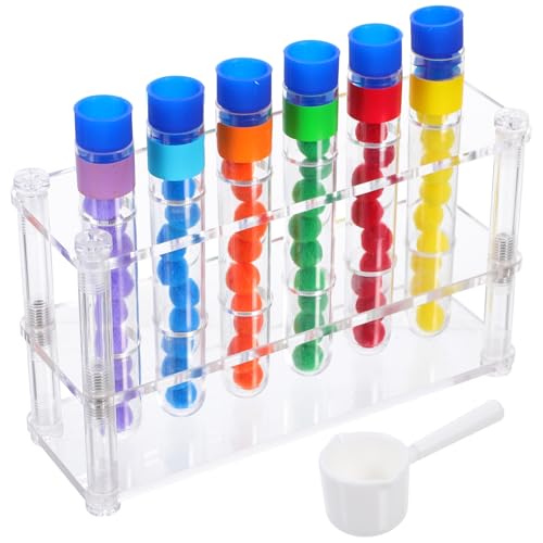 FRCOLOR Montessori Wissenschaftliches Experimentierset mit Stabiler Testrohrhalterung Farbzuordnung und Zählspielzeug für Feinmotorik Lernspielzeug für Vorschule und Sensorische FRCOLOR Montessori Wissenschaftliches Experimentierset mit Stabiler Testrohrhalterung Farbzuordnung und Zählspielzeug für Feinmotorik Lernspielzeug für Vorschule und Sensorische von FRCOLOR