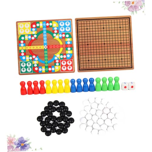 FRCOLOR Multifunktionales Holzspielbrett Fliegenschach und Fünf Gewinnt Spielset Pädagogisches Lernspielzeug für Farbige Fliegenschachfiguren Schwarze und Weiße Fünf Gewinnt Steine FRCOLOR Multifunktionales Holzspielbrett Fliegenschach und Fünf Gewinnt Spielset Pädagogisches Lernspielzeug für Farbige Fliegenschachfiguren Schwarze und Weiße Fünf Gewinnt Steine von FRCOLOR