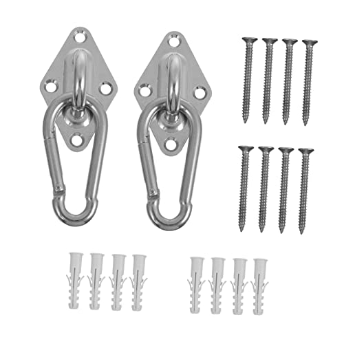 FRCOLOR Multifunktionales Teiliges Hängematten Haken aus Robustem Metall Geräuscharm und Vibrationsarm Geeignet für Innen und Außenschaukel Einfache Vielseitig für Tür und von FRCOLOR