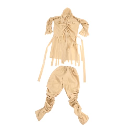 FRCOLOR Mumienkostüm für Erwachsene Beige Elastisches Halloween Kostüm mit Oberteil und Hose Klassischer Gruseliger Look Atmungsaktives Material Einheitsgröße für Karneval und Mottoparty FRCOLOR Mumienkostüm für Erwachsene Beige Elastisches Halloween Kostüm mit Oberteil und Hose Klassischer Gruseliger Look Atmungsaktives Material Einheitsgröße für Karneval und Mottoparty von FRCOLOR